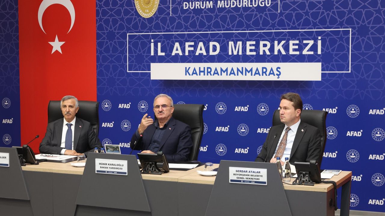 İçişleri Bakan Yardımcısı Karaloğlu, Kahramanmaraş'ta incelemelerde bulundu