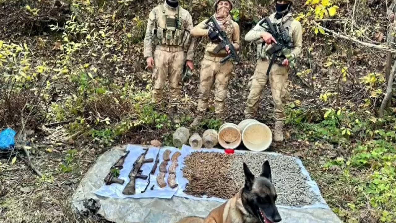 Bitlis'te terör operasyonu! Toprağa gömülü silah ve mühimmat ele geçirildi