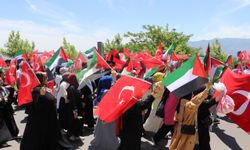 Kahramanmaraş'ta üniversite öğrencileri Filistin'e destek yürüyüşü düzenledi