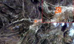 Milli Savunma Bakanlığı, Onikişubat Belediyesi’nin dünyanın en büyük Türk Bayrağı’nı uzaydan görüntüledi