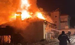 Evde çıkan yangın hasara neden oldu
