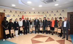 Uluslararası Öğrencilerden KSÜ Rektörü Prof. Dr. Alptekin Yasım’a Ziyaret