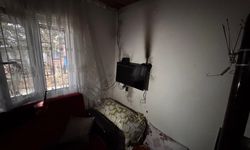 Bir eve yıldırım düştü