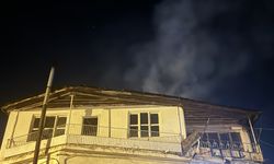 Evin bacasında çıkan yangın söndürüldü