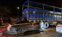 Kamyona çarpan otomobildeki 1 kişi öldü, 2 kişi yaralandı