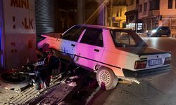 Otomobille çarpışan motosikletin sürücüsü yaralandı