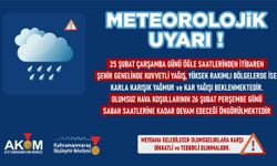 Şehir Genelinde Kuvvetli Yağış Uyarı!