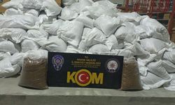 4 ton kaçak tütün ele geçirildi