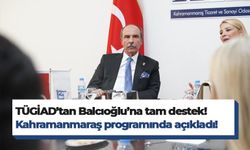 TÜGİAD’tan Başkan Balcıoğlu’na tam destek!
