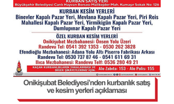 Onikişubat Belediyesi’nden kurbanlık satış ve kesim yerleri açıklaması