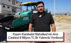 Kazım Karabekir Mahallesi’nin Ana Caddesi 8 Milyon TL’lik Yatırımla Yenilendi