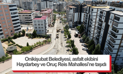 Onikişubat Belediyesi, asfalt ekibini Haydarbey ve Oruç Reis Mahallesi’ne taşıdı
