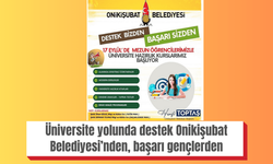 Üniversite yolunda destek Onikişubat Belediyesi’nden, başarı gençlerden