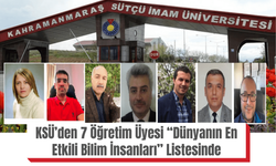 KSÜ’den 7 Öğretim Üyesi “Dünyanın En Etkili Bilim İnsanları” Listesinde