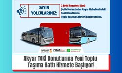 Akyar TOKİ Konutlarına Yeni Toplu Taşıma Hattı Hizmete Başlıyor!