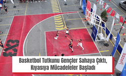 Basketbol Tutkunu Gençler Sahaya Çıktı, Kıyasıya Mücadeleler Başladı