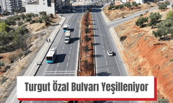 Turgut Özal Bulvarı Yeşilleniyor