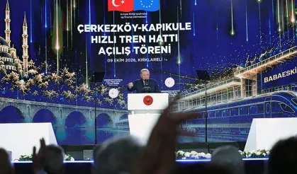 Cumhurbaşkanı Erdoğan: Halkalı-Kapıkule hattı Avrupa'ya açılan stratejik bir lojistik omurga olacak