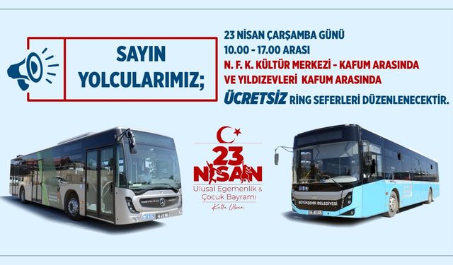 Büyükşehir’den 23 Nisan’da KAFUM’daki Çocuk Şenliğine Ücretsiz Ring Seferi
