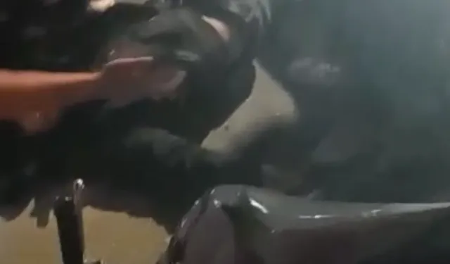 Otomobil ile çarpışan kurye yaralandı