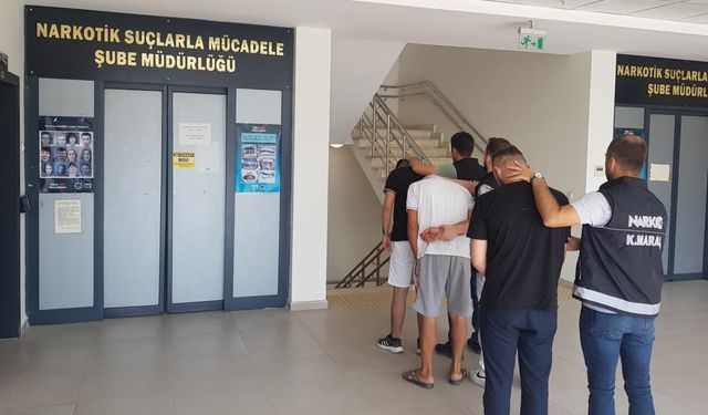 Kahramanmaraş'ta uyuşturucu operasyonunda 3 zanlı tutuklandı