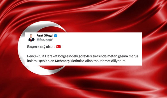 Başkan Fırat Görgel;  “Milletimizin Başı Sağ Olsun”