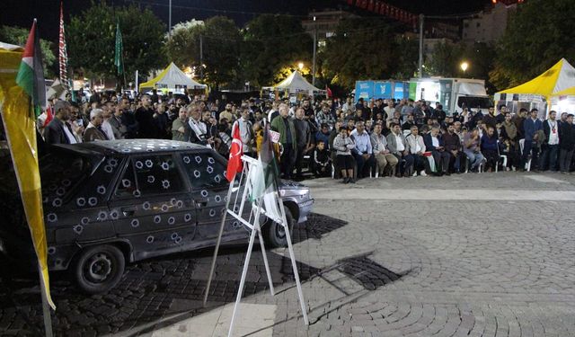 Kahramanmaraş ve çevre illerde İsrail'in Küresel Sumud Filosu'na saldırısı protesto edildi
