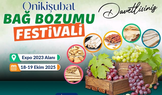 Onikişubat Belediyesi’nden Geleneksel Bağ Bozumu Festivali