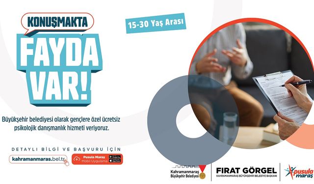 Büyükşehir’in Gençlere Yönelik Ücretsiz Psikolojik Danışmanlık Hizmeti Devam Ediyor