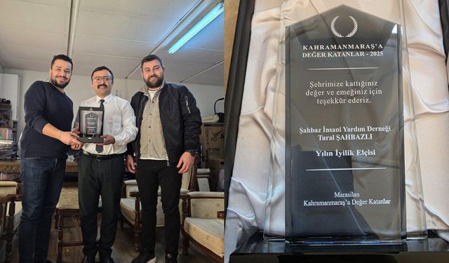 Şahbaz Uluslararası Yardım Derneği’ne “Yılın İyilik Elçisi” Ödülü