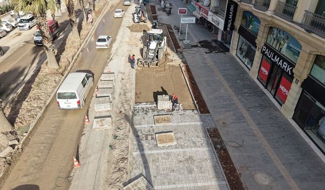 Trabzon Bulvarı’nda Altyapısı Tamamlanan Kısımlarda Üstyapıya Başlandı