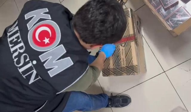 Kolilere gizlenmiş kaçak 459 parfüm ele geçirildi