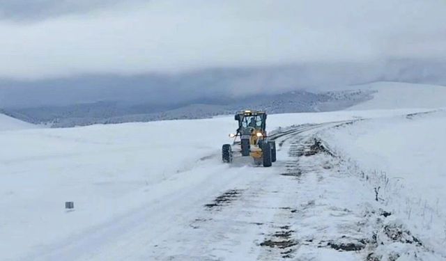 Kar ve tipi nedeniyle ulaşıma kapanan köy yolları açıldı