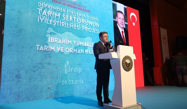 Tarım ve Orman Bakanı Yumaklı, Kahramanmaraş'ta TARDİP Projesi'nin tanıtım programında konuştu: