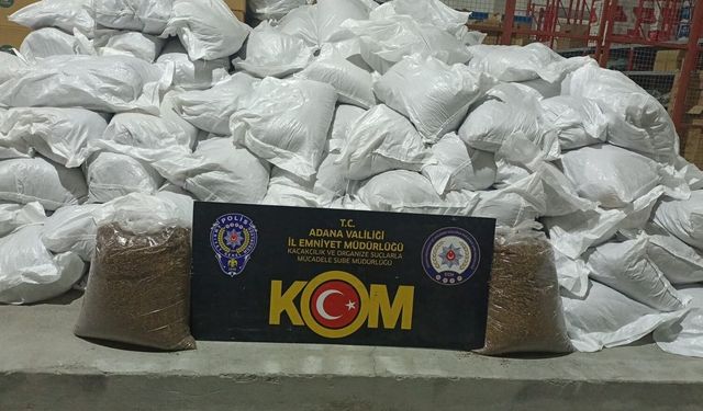 4 ton kaçak tütün ele geçirildi