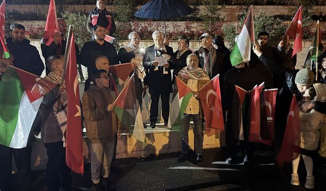 Kahramanmaraş'ta İsrail'in Filistinli esirlere yönelik 'idam yasası' protesto edildi