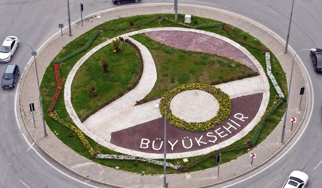 Şehir Çiçek Açtı; Kavşaklarda Görsel Şölen