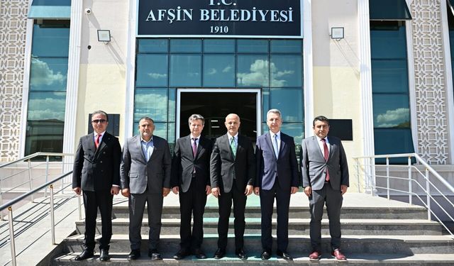 KSÜ Rektörü Okumuş’tan Afşin Belediye Başkanı Kıraç’a Ziyaret