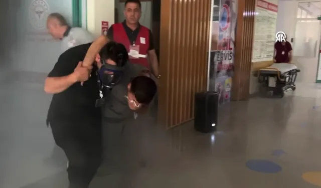 Kahramanmaraş Necip Fazıl Şehir Hastanesi'nde yangın tatbikatı yapıldı