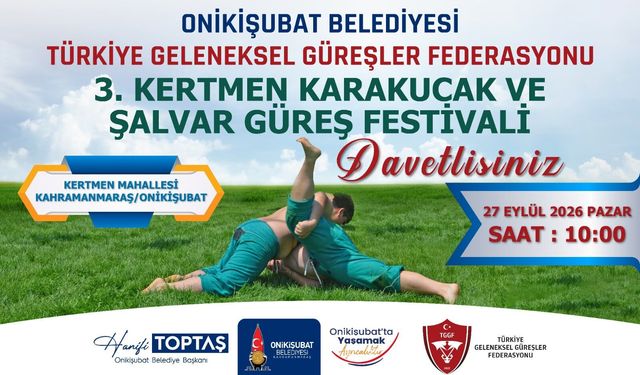 Türk güreşinin nabzı bu yıl da Onikişubat Belediyesi imzasıyla Kertmen’de atacak