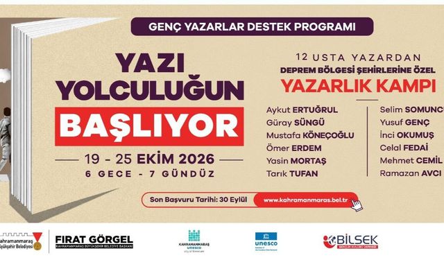 Büyükşehir, Deprem Bölgesindeki Genç Yazarları ‘Yazarlık Kampı’nda Buluşturuyor