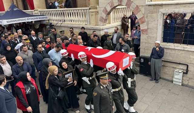 Görev sırasında şehit olan uzman çavuş Kahramanmaraş'ta son yolculuğuna uğurlandı
