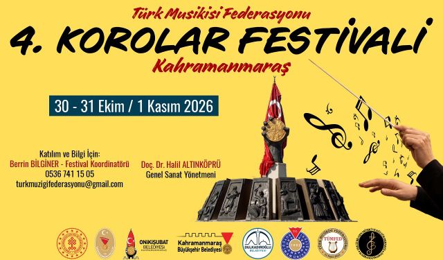 Kahramanmaraş, 4. TÜMFED Korolar Festivali’ne Ev Sahipliği Yapacak