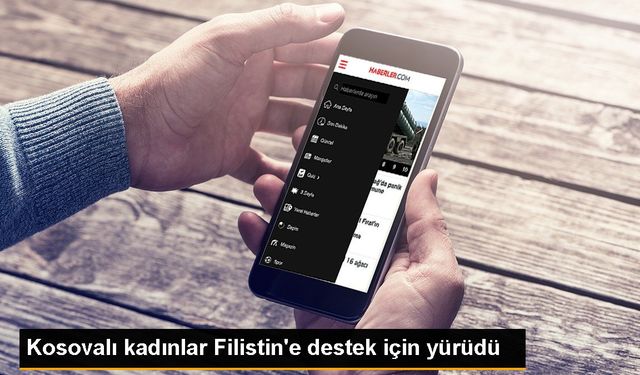 Priştine'de Filistin'e Destek Yürüyüşü Düzenlendi