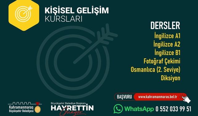 KAMEK’te 6 Yeni Kursta Başvurular Başladı!