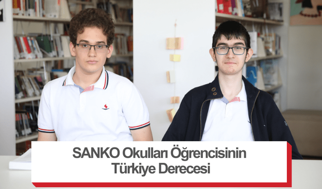 SANKO Okulları Öğrencisinin Türkiye Derecesi