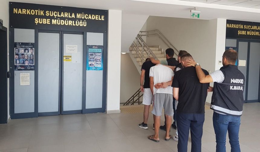 Kahramanmaraş'ta uyuşturucu operasyonunda 3 zanlı tutuklandı