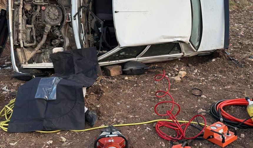 Kahramanmaraş'ta devrilen otomobilin sürücüsü hayatını kaybetti