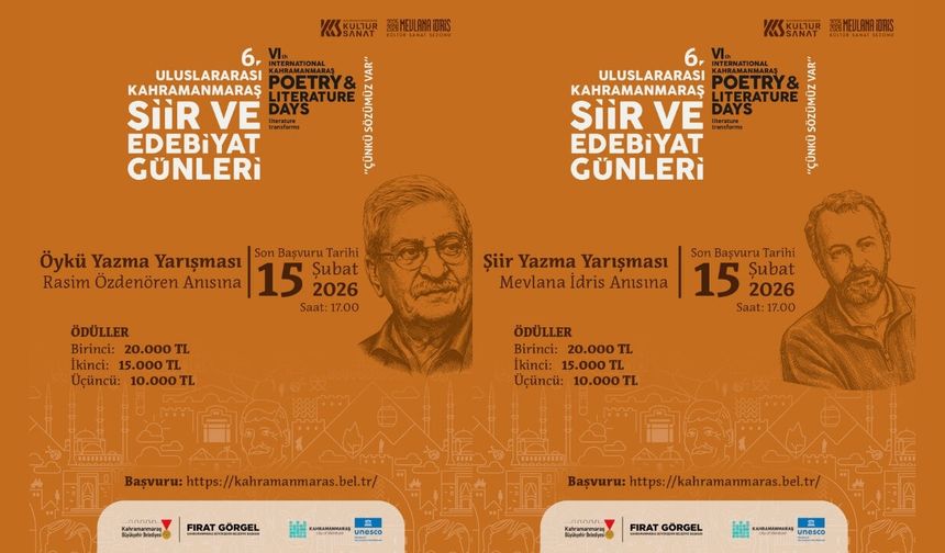 UNESCO’nun Edebiyat Şehrinde Şiir ve Öykü Zamanı; Yarışmaya Başvurular Başladı!