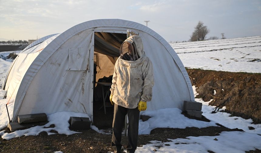 Depremde arılarını kaybeden arıcı, devlet desteğiyle üretimini sürdürdü